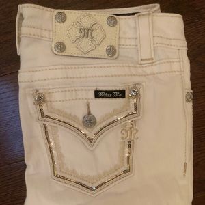 White Skinny Miss Me Jeans